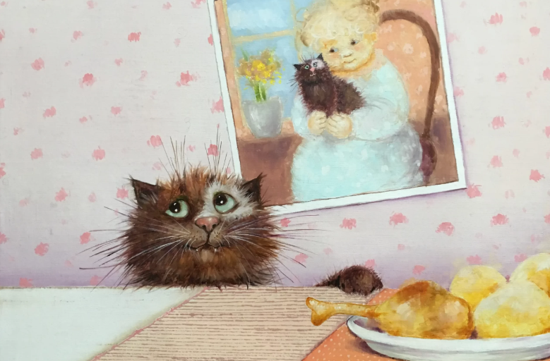 художник Люся Чувиляева (фрагмент картины)