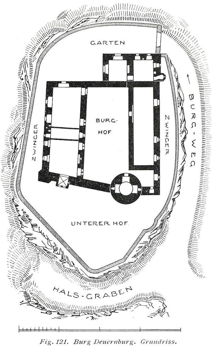 План замка Маус 1914 г. Источник: Яндекс картинки