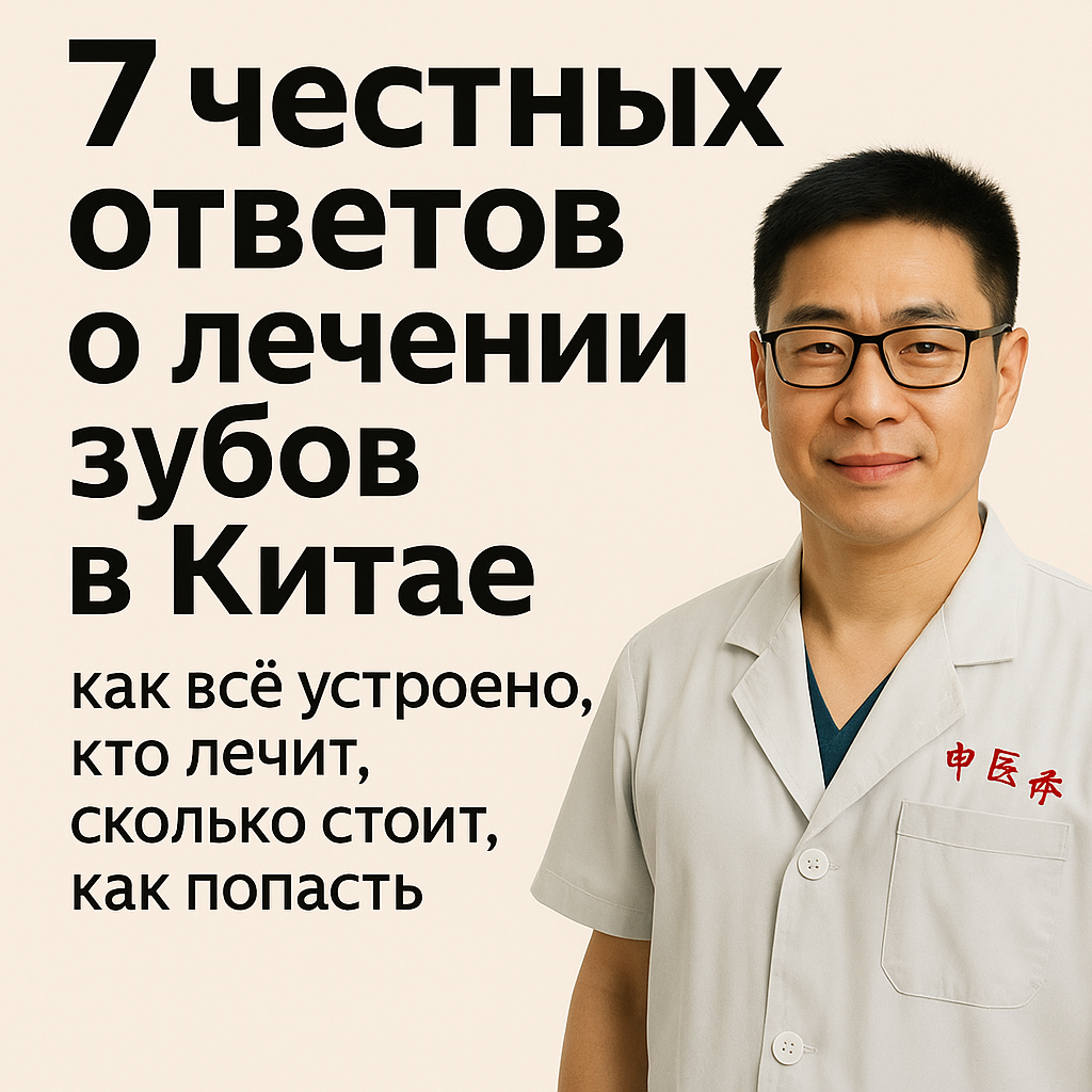 Лечение зубов в Китае, в гос. стоматологии города Хэйхэ