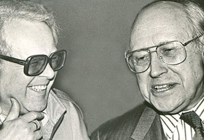 На фото: Лев Сидоровский и Мстислав Ростропович