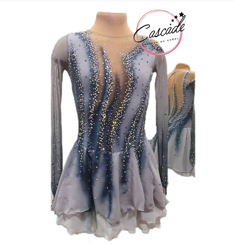 Аренда (прокат) платья для фигурного катания Бекки 