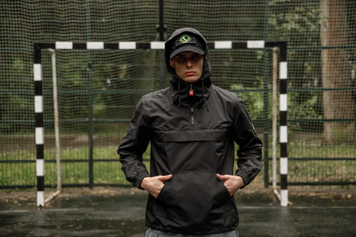 Анорак с патчем без подклада 