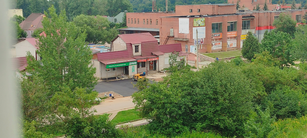 На фото кусочек где въезд на рынок. Но это не все зазаборье, основная часть не видна за березой слева. Там я и встаю