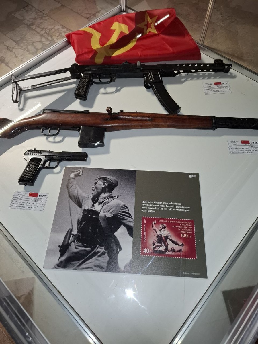 Часть экспозиции, посвящённой СССР во Второй мировой 