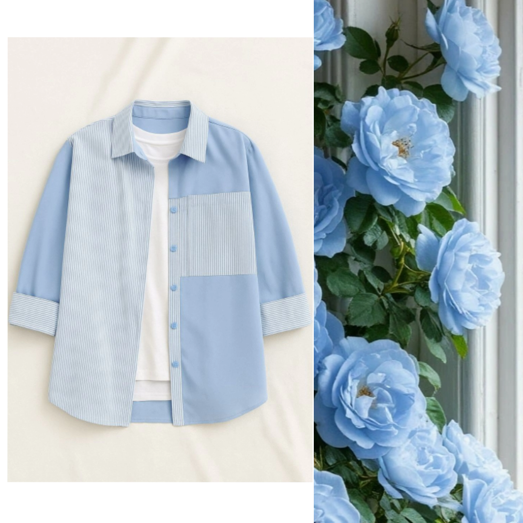 Блузка женская, цвет небесно голубой. 