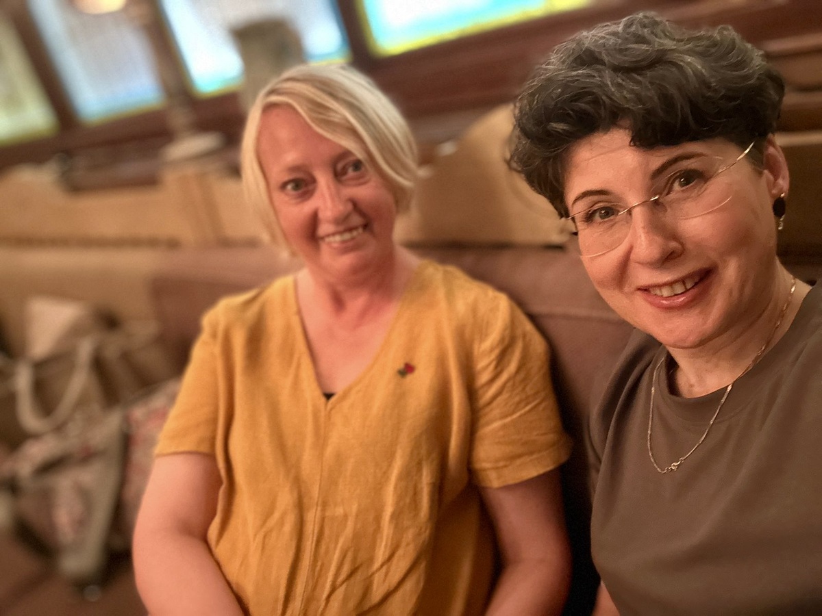 Мы с Леной - автором канала «Соло- путешествия»