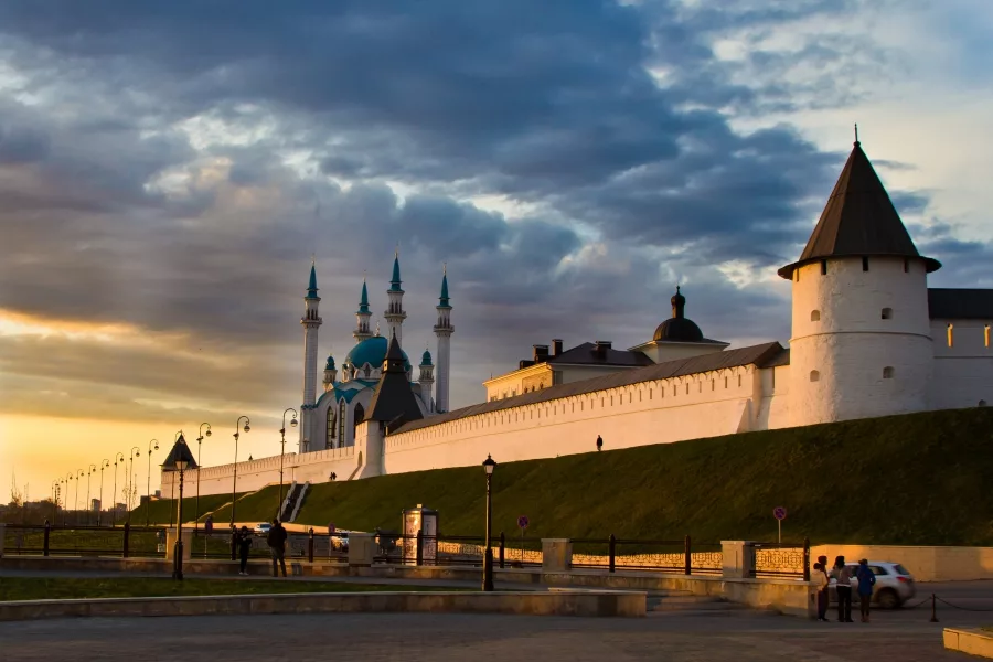 Вид на Казанский Кремль со стороны ул. Баумана