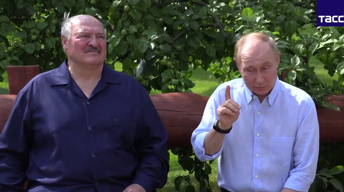 Фрагмент заявления Путина. Скриншот с видео. 