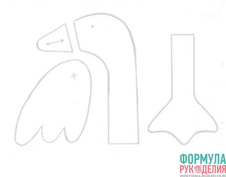 Мастер-класс "Два весёлых гуся", выкройка