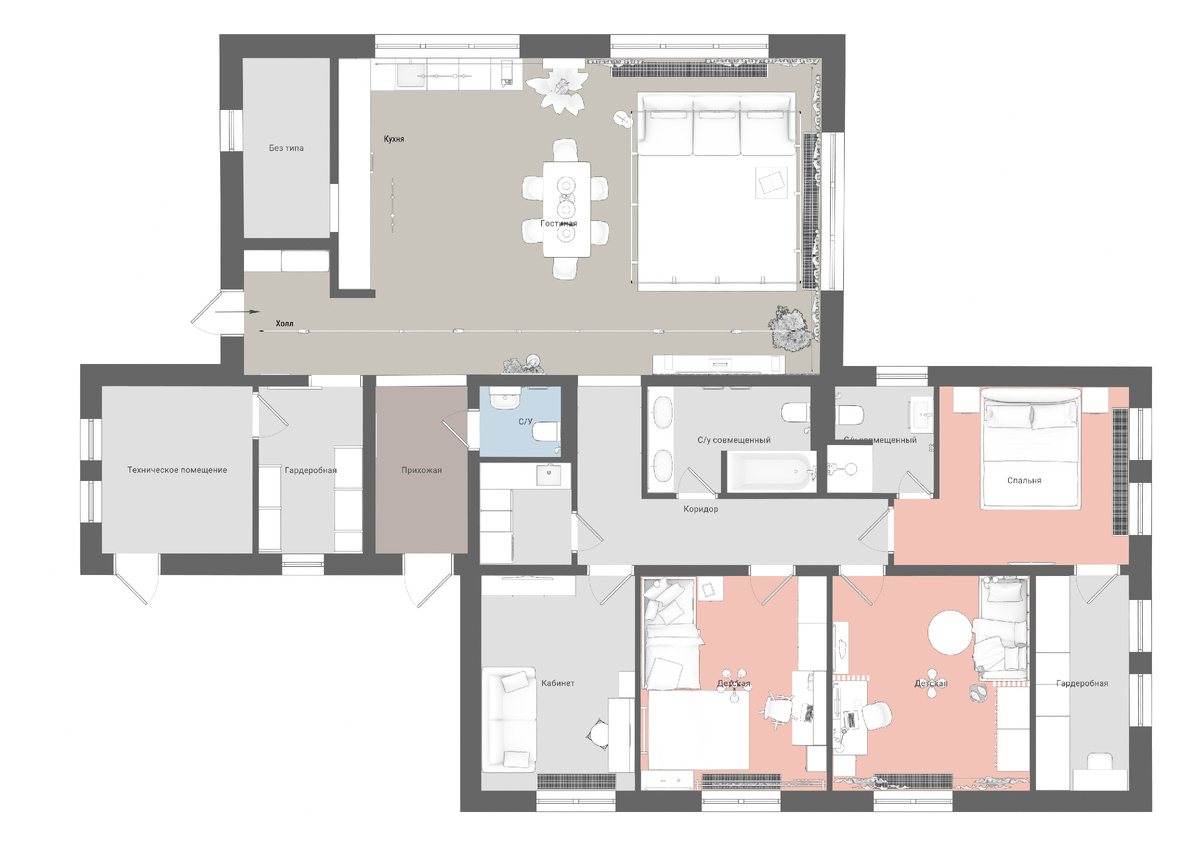 Планировка дома