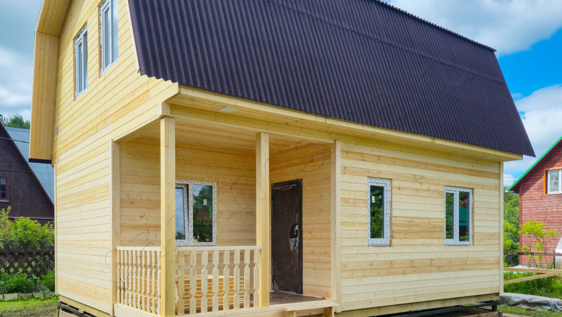 Каркасный дом в деревне Кузяево