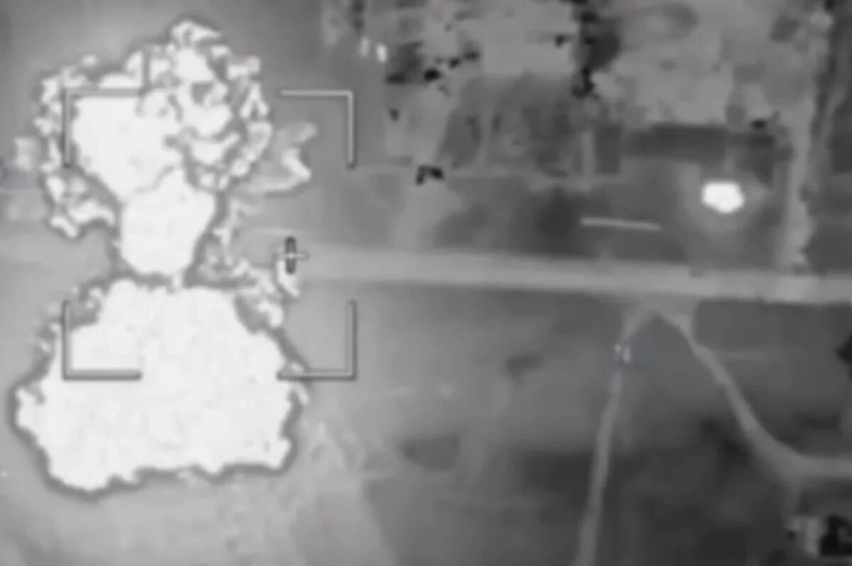    Уничтожение использовавшегося ВСУ моста под Константиновкой сняли с воздуха