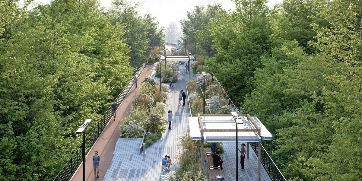 Парк вместо монорельса в Москве