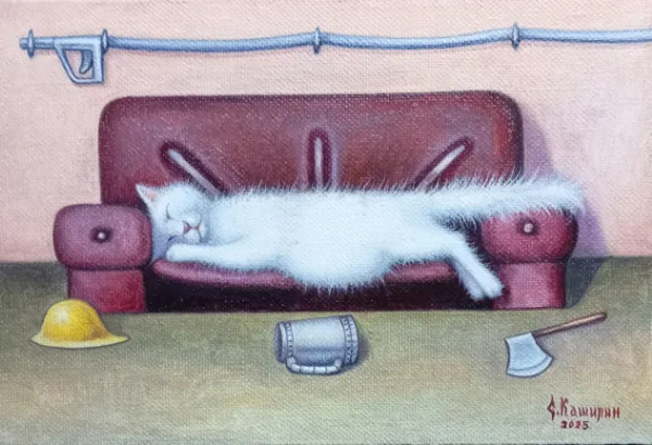  "Пожарник", художник Степан Каширин, 2011. Источник изображения : my.mail.ru› и яндекс картинка.