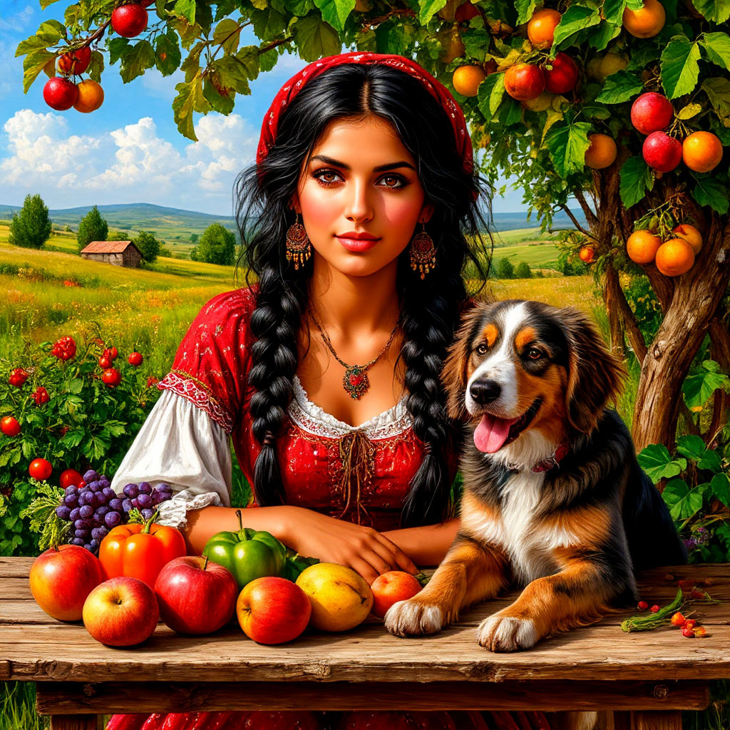 Кажется, у этой цыганочки на правой руке шесть пальцев...  Шедевр от Шедеврума.  