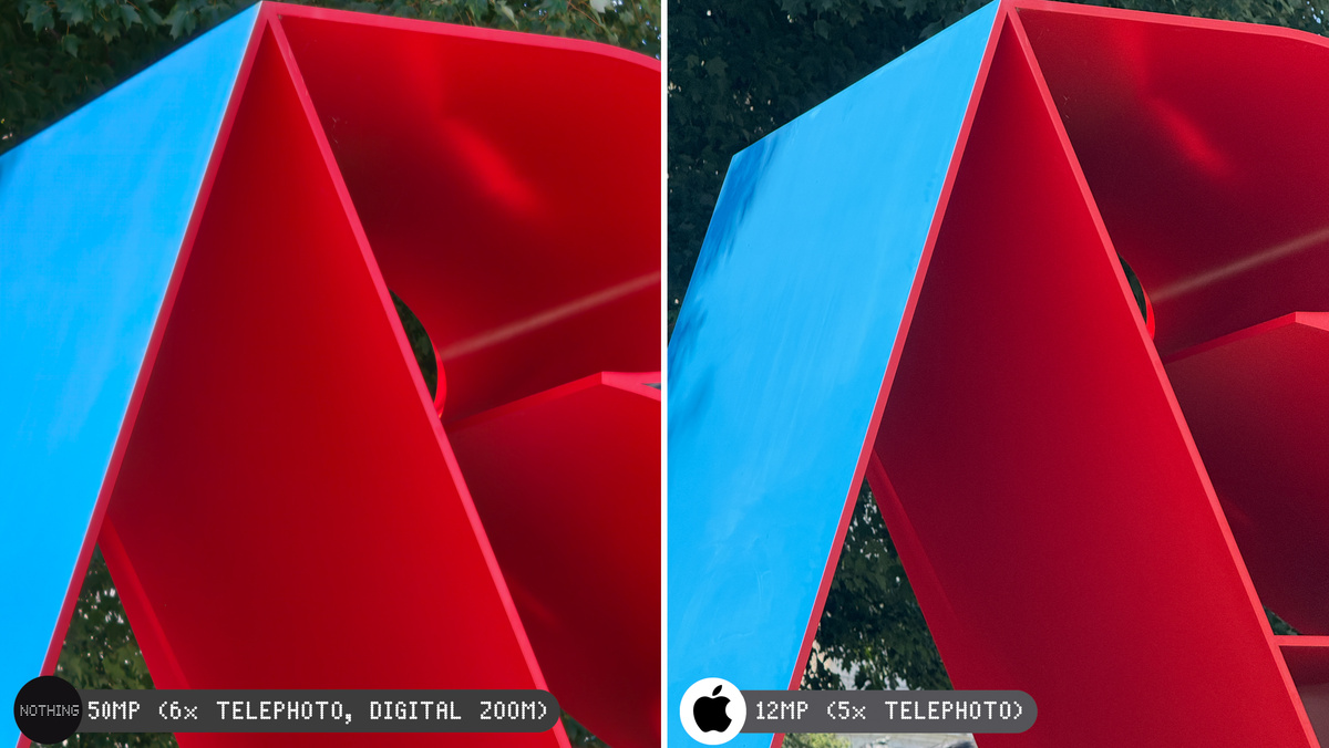    Блогер детально сравнил возможности камер Nothing Phone (3) и iPhone 16 Pro [ВИДЕО]