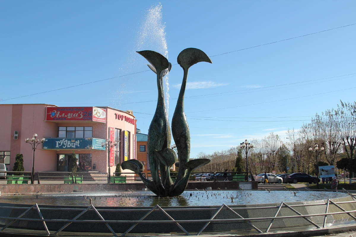Фонтан "Лилия" в подмосковном городе Дмитров