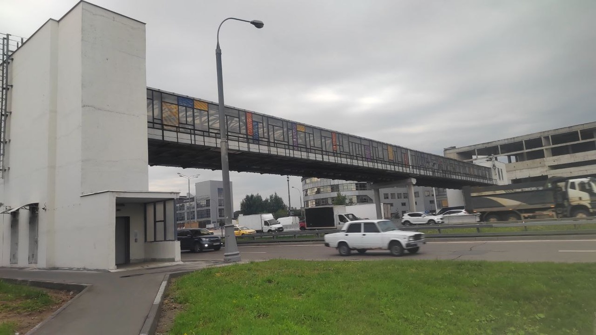 Авиадук через МКАД в сторону Румянцево