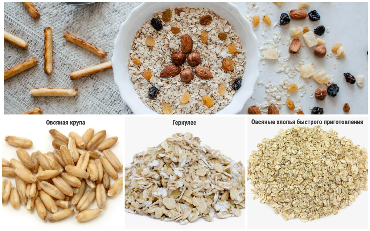 Виды овсянки для каши