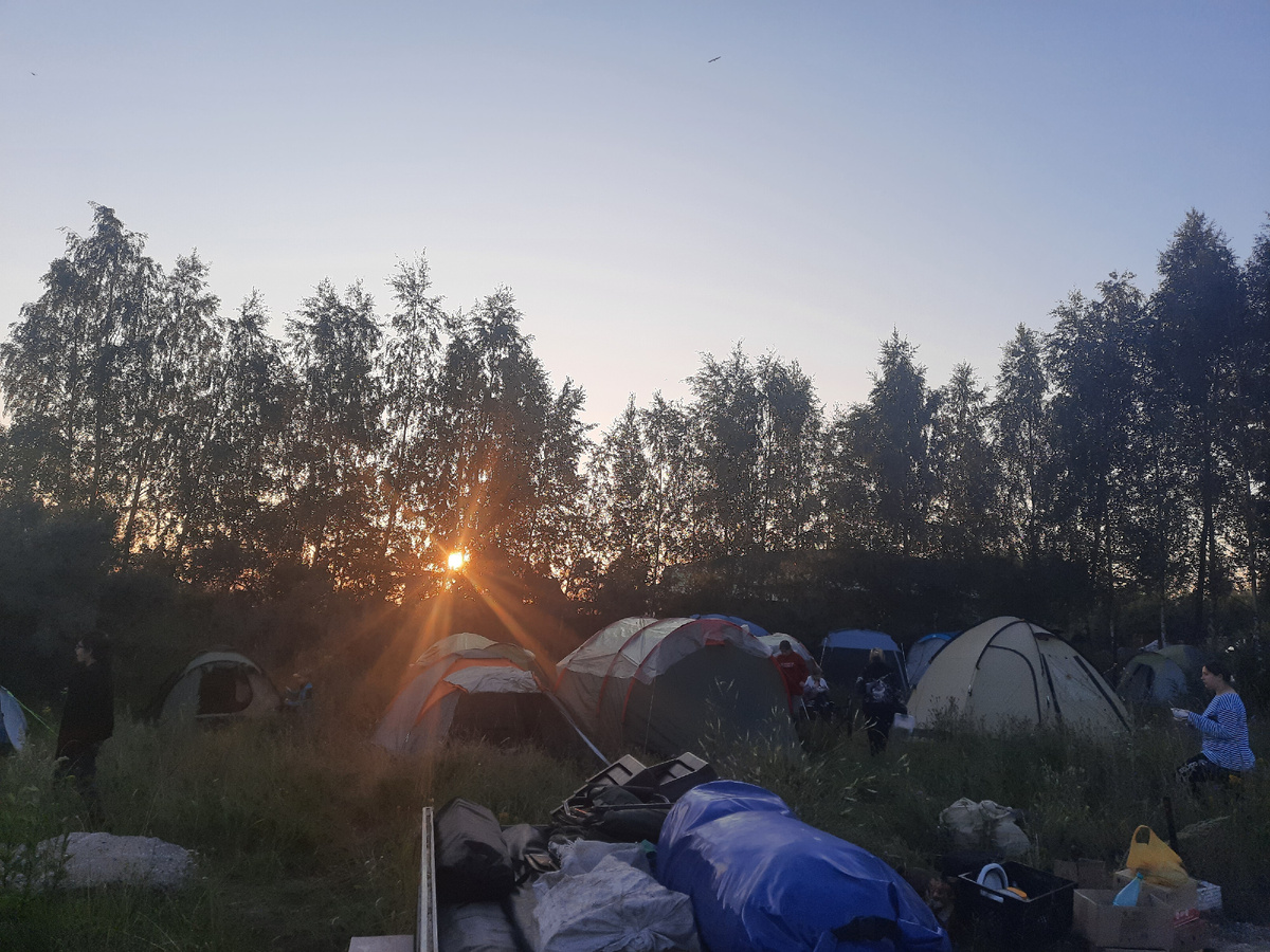 палаточный лагерь