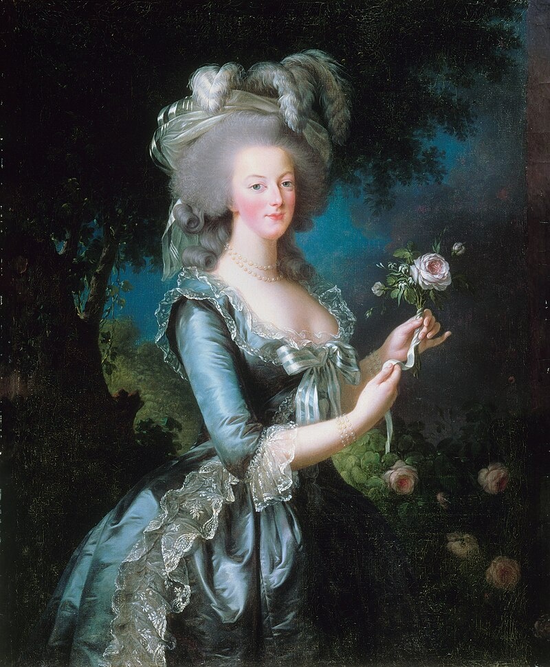 Мария-Антуанетта с розой, Элизабет Виже-Лебрен, 1783.