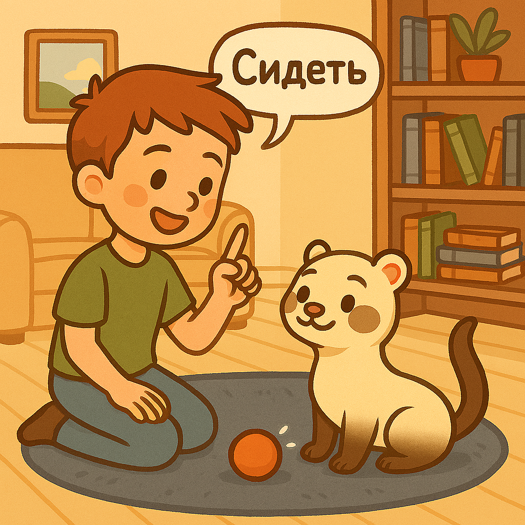 Обучение хорька