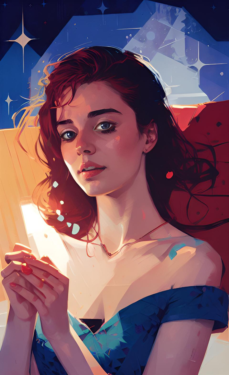 Мой свет. Иллюстрация создана с помощью нейросети DreamAl и программы Photoshop.