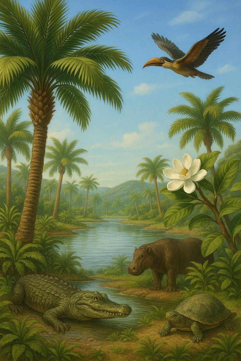 На севере цвели магнолии, плавали черепахи, а температура почти не отличалась от субтропической.