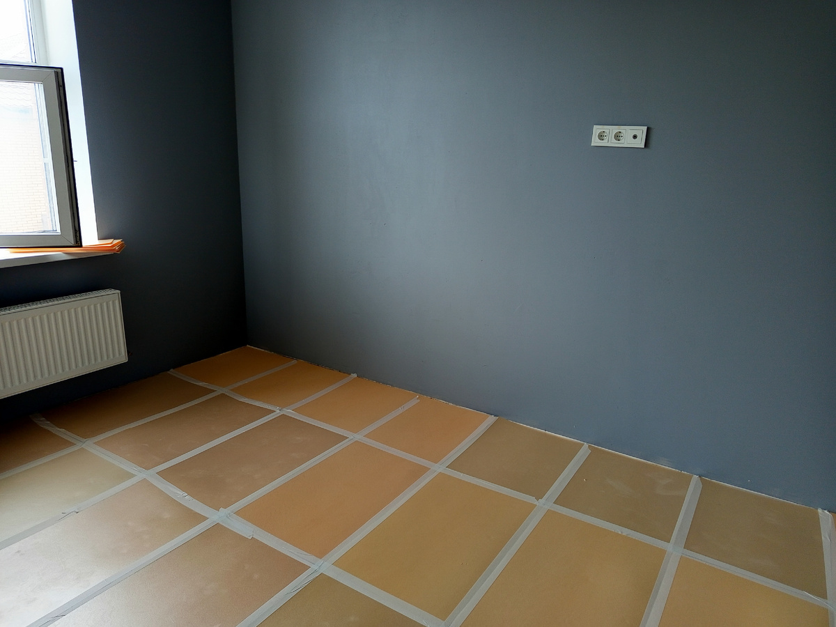 Уложили подложку