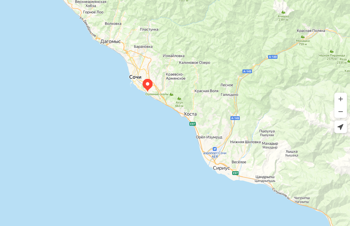 Скриншот Яндекс.карты