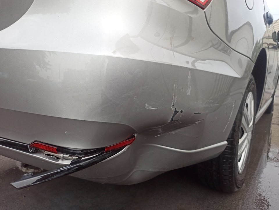 Первая мойка после ДТП