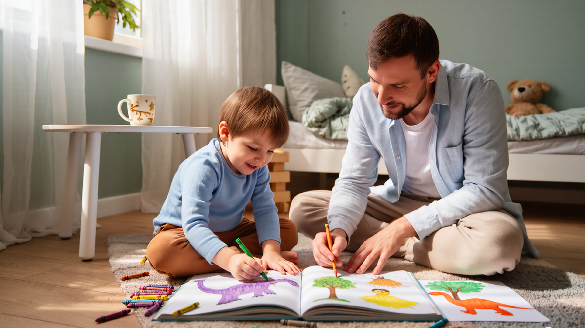 Раскраски не просто занятие, а момент тёплого совместного времени.