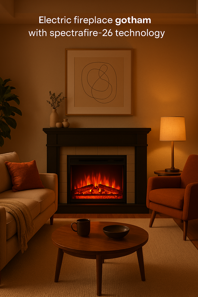    Электрический камин Gotham: как создать идеальный уют с помощью технологий Spectrafire-26 Kamin