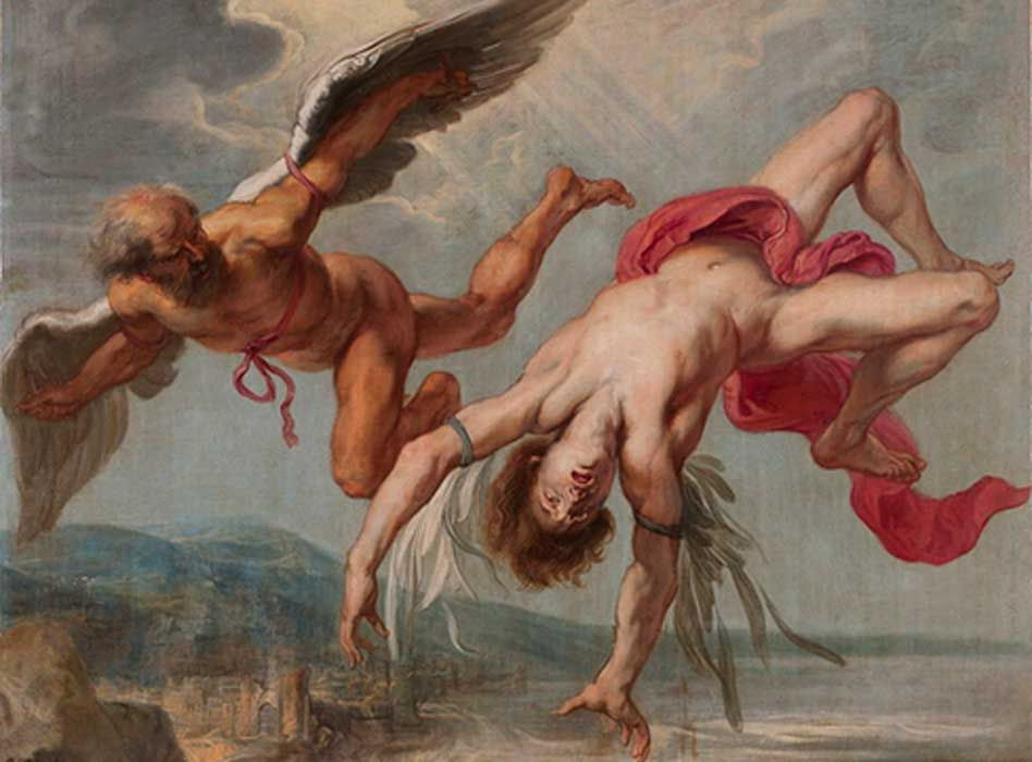 Картина "Падение Икара", Якоб Питер Гови