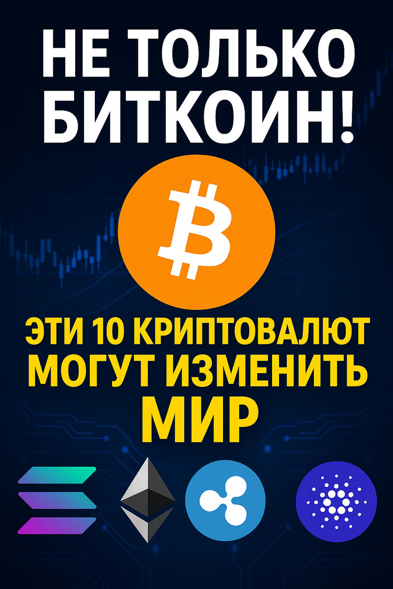 Не только Биткоин! Эти 10 криптовалют могут изменить мир