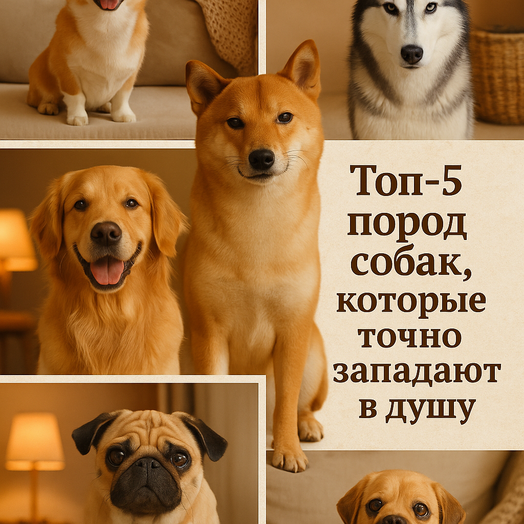 🐶 Топ-5 пород собак, которые точно западают в душу