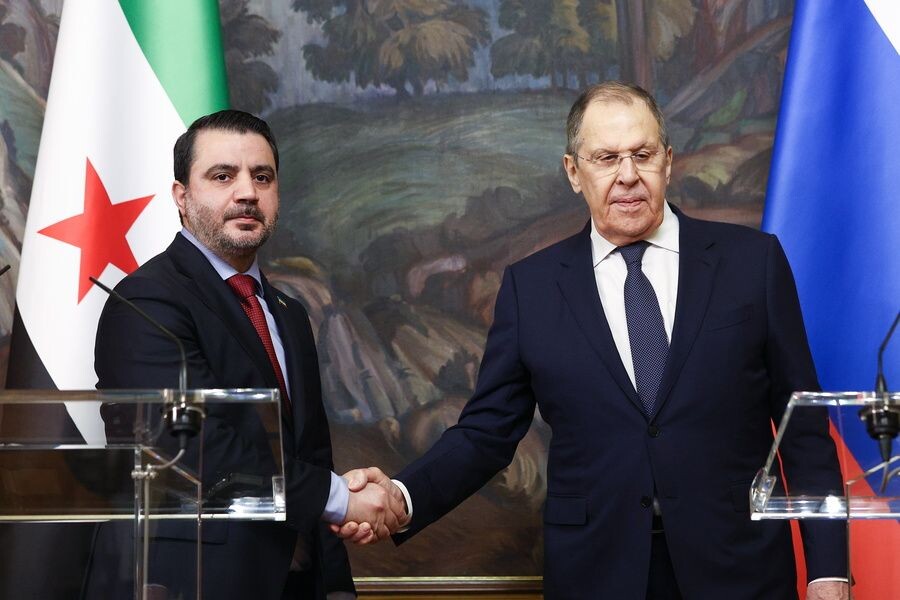    Глава МИД Сирии Асаад аш-Шибани и министр иностранных дел России Сергей Лавров / Источник: © Сергей Булкин/ТАСС