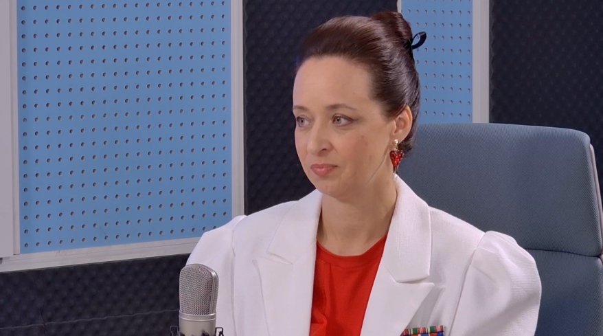 Вероника Бубела-Маслова в студии ГТРК "Владивосток"