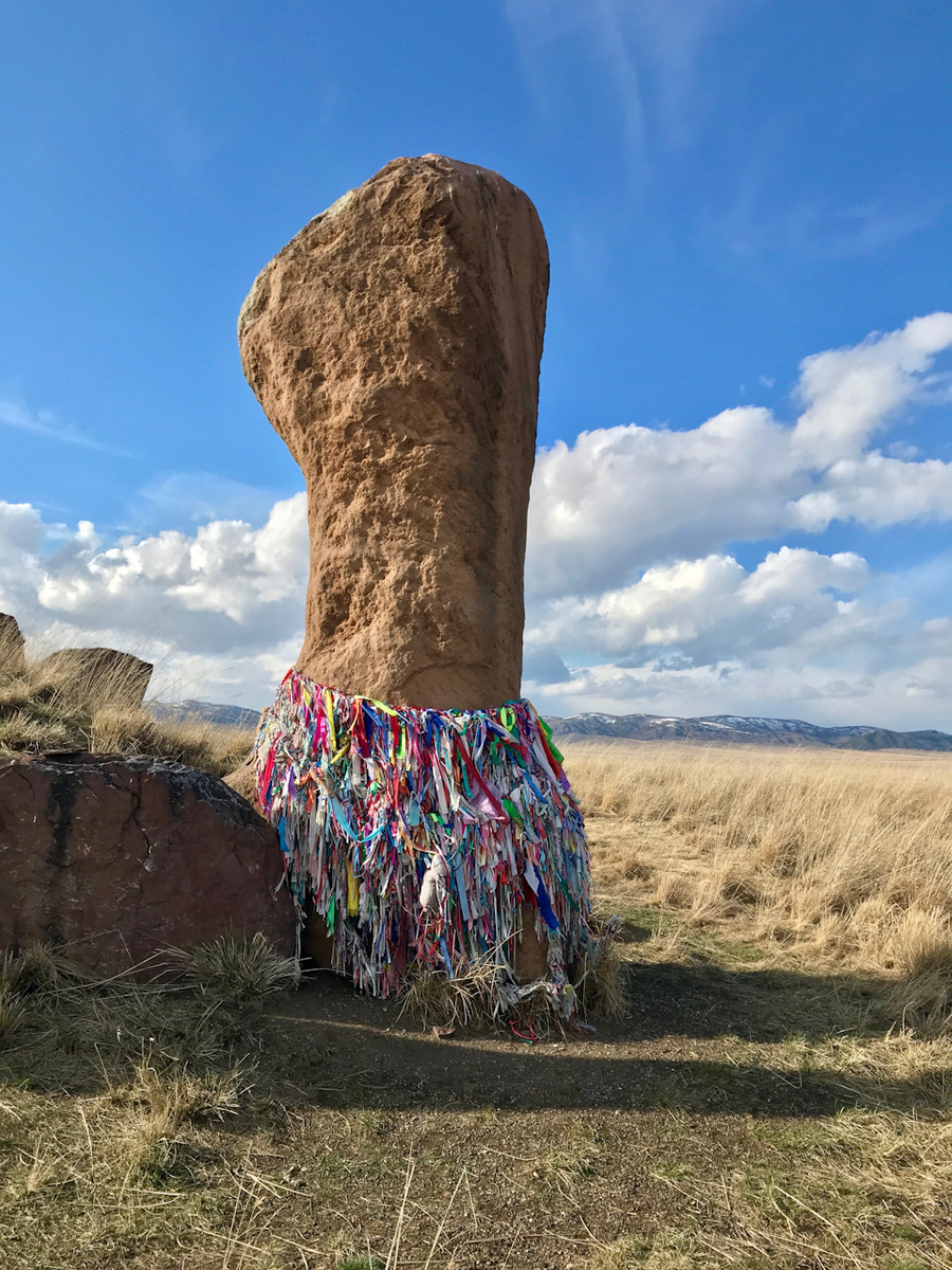 На Салбыкском кургане. Хакасия.