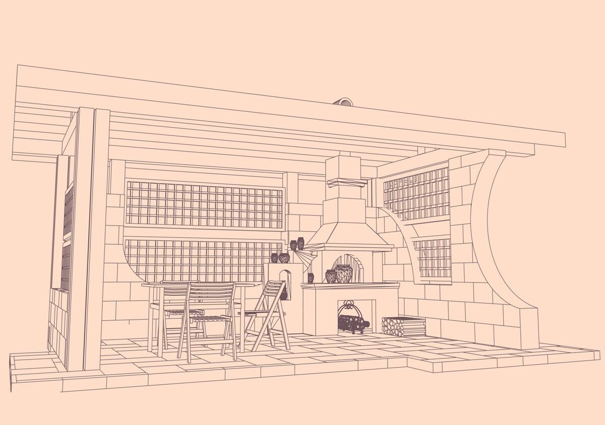 ZZTop1958 / Shutterstock / FOTODOM📷Такие проекты можно адаптировать под свои нужды, дополнив, например, коптильней