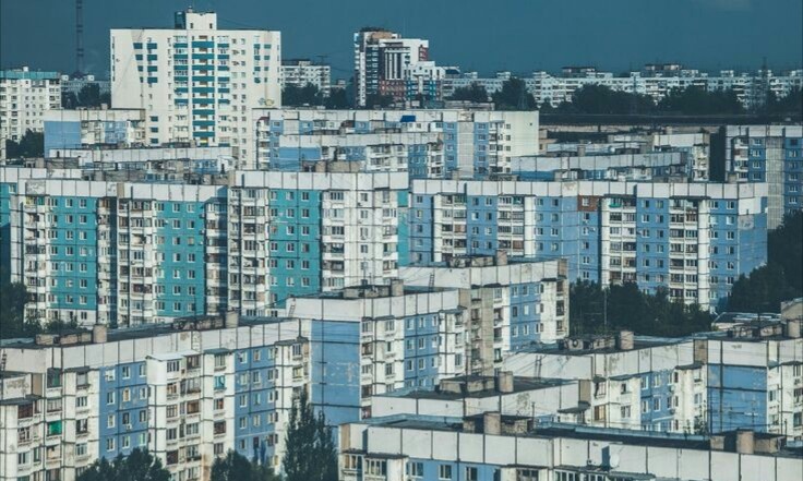 Район многоэтажек.