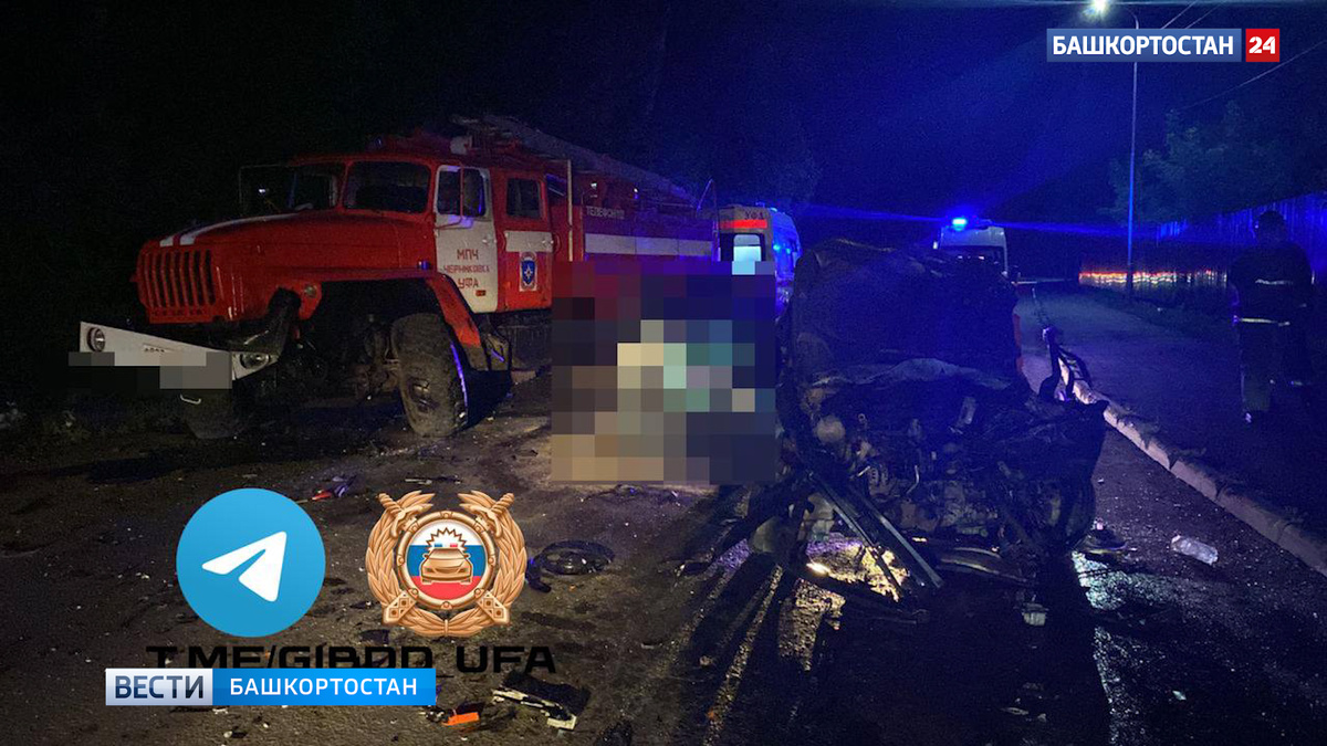    Молодая девушка без прав на каршеринге влетела в пожарную машину в Уфе