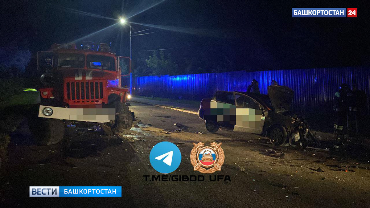    Молодая девушка без прав на каршеринге влетела в пожарную машину в Уфе