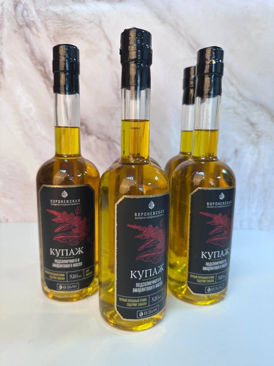 Купаж подсолнечного и амарантового масел