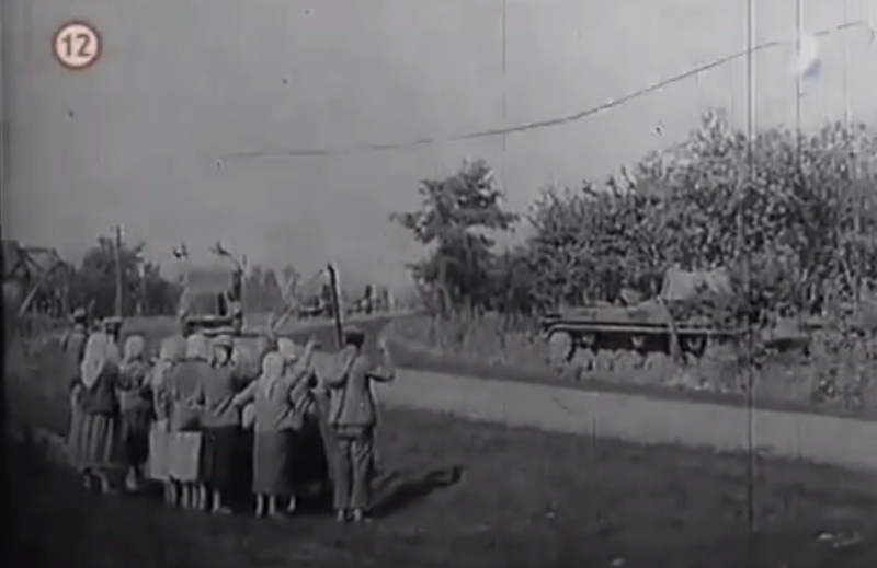 Кадр словацкой кинохроники военного времени