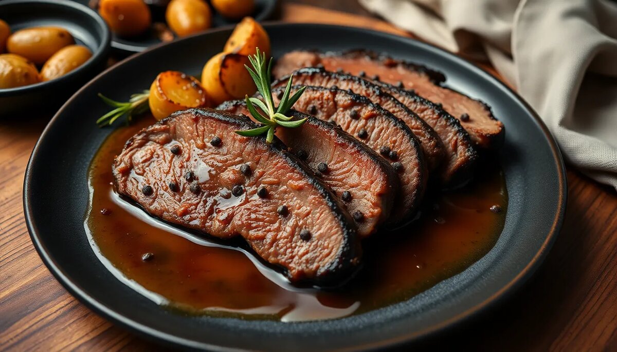 🥩 Мясо в кофейном маринаде с медом и соевым соусом