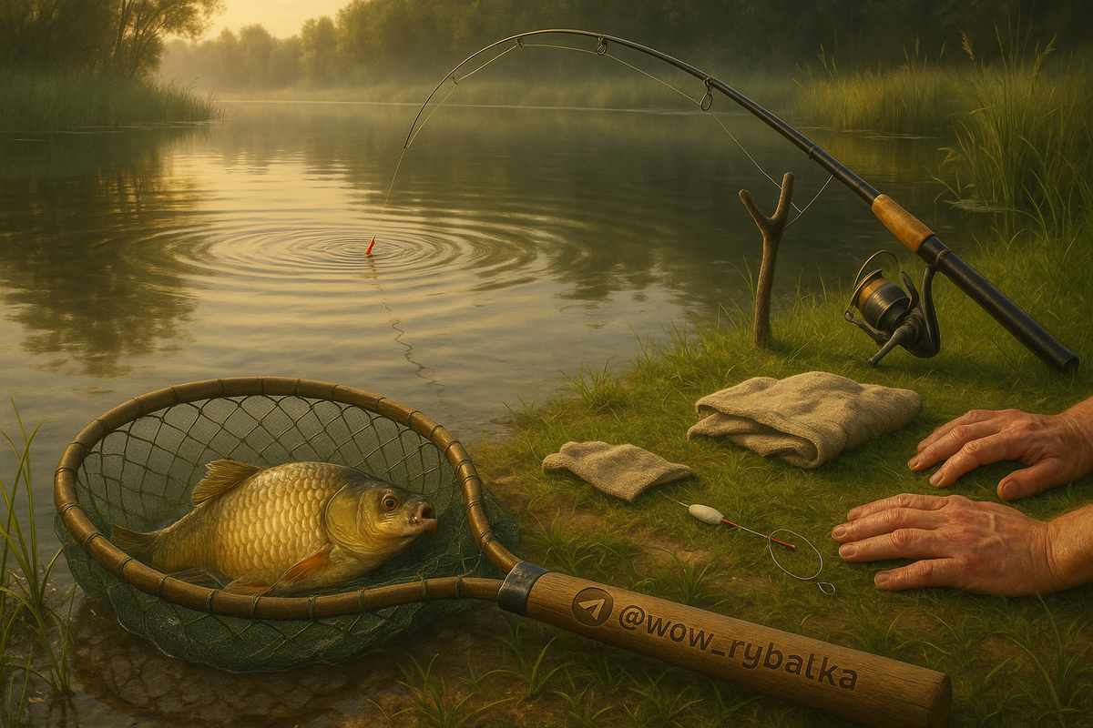 Был август, жара спала, а карась всё тот же хитрец
