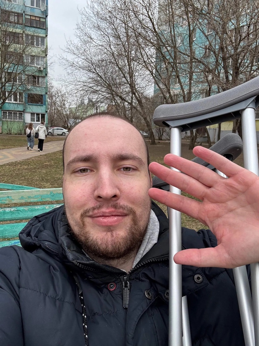 Тут я еще почти не могу ходить 