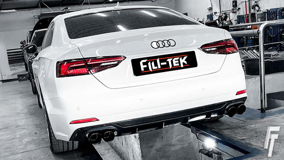 Установка нового диффузора и насадок на Audi A5