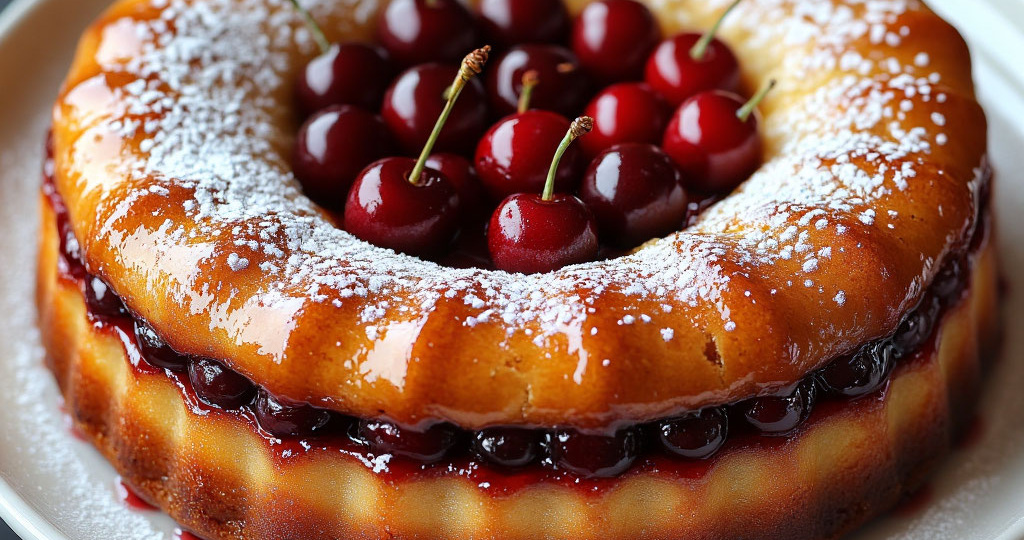 Пирог «Минутка» с ягодами